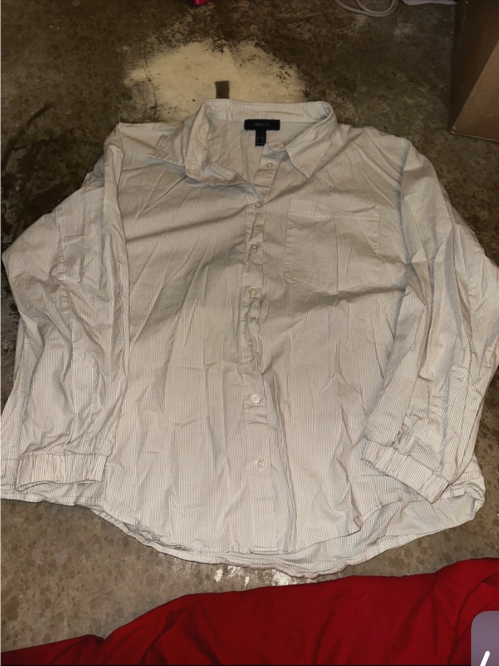 Forever 21 stripe cotton lightweight long sleeve plus size 3X